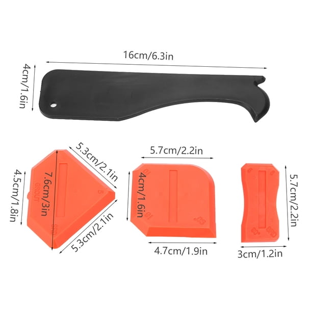 Kit De Herramientas Para Calafatear, 4 Piezas, Pala Removedora De Sellador De Silicona, Raspador De Calafateo De Cemento De Vidrio, Herramienta De Eliminación De Lechada,