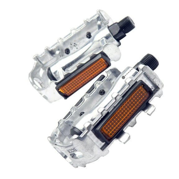 Bicycle Pedals Chrome Bike Pedal 11.6X10X2.5cm Silver