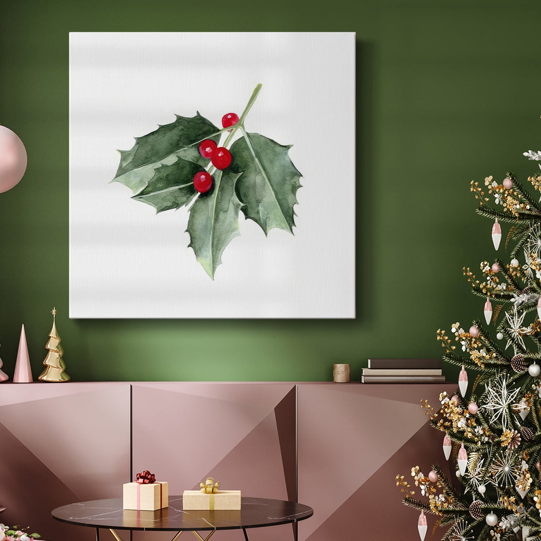 Christmas Holly II- Gallery Wrapped Canvas