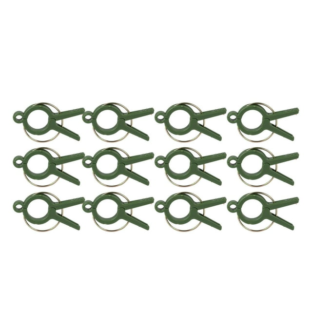 Clips de soporte para plantas, clips para enredaderas de flores, clips reutilizables para enredaderas, clips para enrejados verde 12 piezas