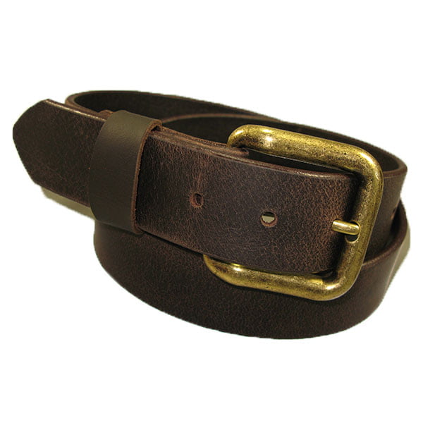 Mens Handmade Genuine Solid Buffalo Leather Belt 