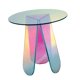 thumbnail image 5 of Mesa de centro Mesa auxiliar DIY Arco iris Acrílico Decoración para el hogar Mesa auxiliar Durable para bares, cafeterías, balcón Buena transparencia Bricolaje 45x47cm Macarena café de escritorio, 5 of 8