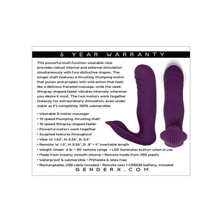 Evolved Novelties Gender X Velvet Hammer Dual Stimulator, Waterproof, Rechargeable, Purple - Walmart.com Evolved Novelties Gender X Velvet Hammer Dual Stimulator, Waterproof, Rechargeable, Purple - Walmart.com