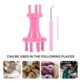thumbnail image 2 of OULII 1 Set Knitter Spool Loom Knitting Tool for Crochet Hook Rosy Plastic Compact DIY Projects Home Decor, 2 of 8