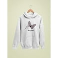 thumbnail image 3 of Butterflies W Leopard Print Hoodie Women -Image by Shutterstock, Female 3X-Large, 3 of 4