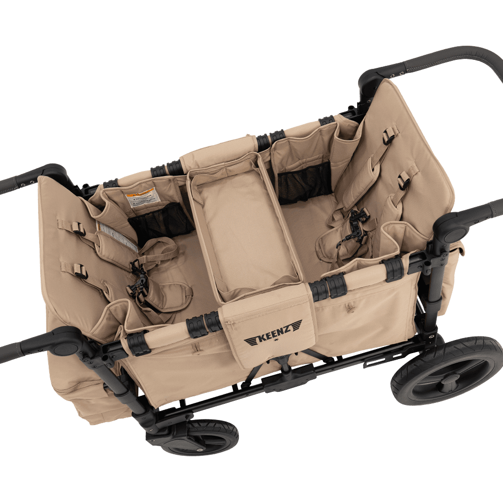 Keenz MOOV 4-Passenger Stroller Wagon – Full-Featured Comfort for Big Adventures | Black