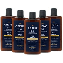 5 Pack - Cremo Palo Santo Barber Grade 2-n-1 Shampoo & Conditioner, 16 Oz