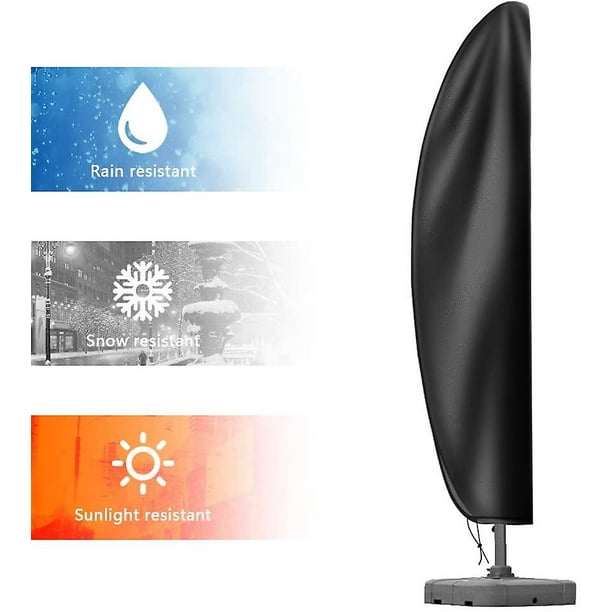 Cantilever Umbrella Cover, 11ft To 13ft Waterproof With Zipper, Heavy