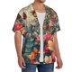 thumbnail image 2 of Balery Butterflies In Blooming Garden Camisa Casual de Manga Corta con Botones para Hombre, Texturizada, Estilo Cubano, para Playa, Verano-4X-Large, 2 of 5