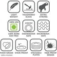 thumbnail image 3 of Larah 35 Pieces Gourmet Dinnerware Set for 6, Chip Resistant Tempered Opal Glass, White Dinner Plates and Bowls Set, Stain Resistant, Dishwasher & Microwave Safe Dinner set, Giftware, Service for 6, 3 of 5