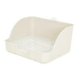 thumbnail image 1 of lionlar Rabbit , Pet Pan, Rectangular Easy to Install, Small Animal Litter, Bedding Cage White, 1 of 9