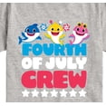 thumbnail image 3 of Baby Shark - Fourth Of July Crew - Toddler Short Sleeve T-Shirt, 3 of 6