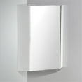 thumbnail image 2 of Fresca Coda 18" White Corner Medicine Cabinet with Mirror Door, 2 of 3