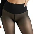 thumbnail image 6 of Lined Tights Sheer Women - Translucent Warm Pantyhose Leggings Sheer Thick Tights, for Winter S-3XL, 6 of 9