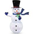 thumbnail image 3 of Joyfy 5 FT Snowman Yard Light Christmas Outdoor Decorations,150 LED Snowman Christmas Decorations,Christmas Yard Light with Stakes Holiday Decor, 3 of 7