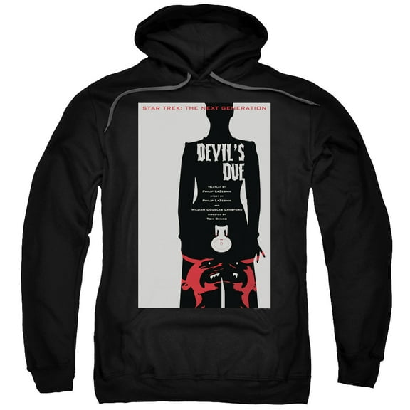 Star Trek Tng Season 4 Episode 13 Adult Pullover Hoodie Sweatshirt Black