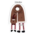 thumbnail image 2 of Wosthever Bufanda navideña Elk Bufanda larga de felpa Bufanda cálida de invierno Decoraciones navideñas Regalos para mujeres Hombres Kits de decoración para fiestas Wosthever HA039095-00, 2 of 6