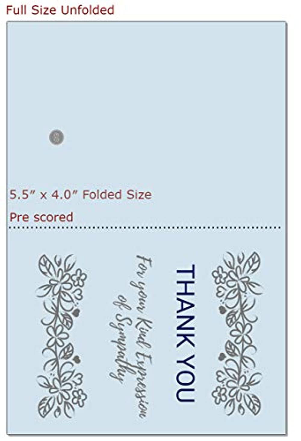 20 Celebration Of Life Funeral Thank You Cards With Envelopes Acknowledgment Memorial Sympathy Thank You Cards Walmart Com Walmart Com