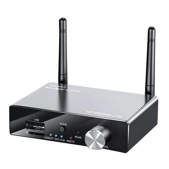 Bluetooth 5.3 Transmitter Receiver Stereo Low Latency AUX 3.5mm Optical Wireless Music Audio Adapter for TV PC