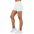 thumbnail image 2 of Gilbin Ultra Soft High Waist Yoga Stretch Mini-Bike Shorts for Women-Many Colors-One Size & Plus Size (White 3X-5X), 2 of 7