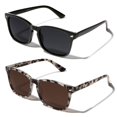 thumbnail image 1 of Gafas de Sol TIJN Polarizadas Clásicas Cuadradas UV400 Pack de 2 Mármol Negro, 1 of 6