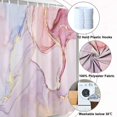 thumbnail image 3 of Cortina de ducha CHAO Rosa Efecto mármol Poliéster Impermeable, 3 of 5