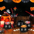 thumbnail image 4 of 12Pcs Plastic Halloween Candy Pails for Trick or Treat Props Black Color, 4 of 8