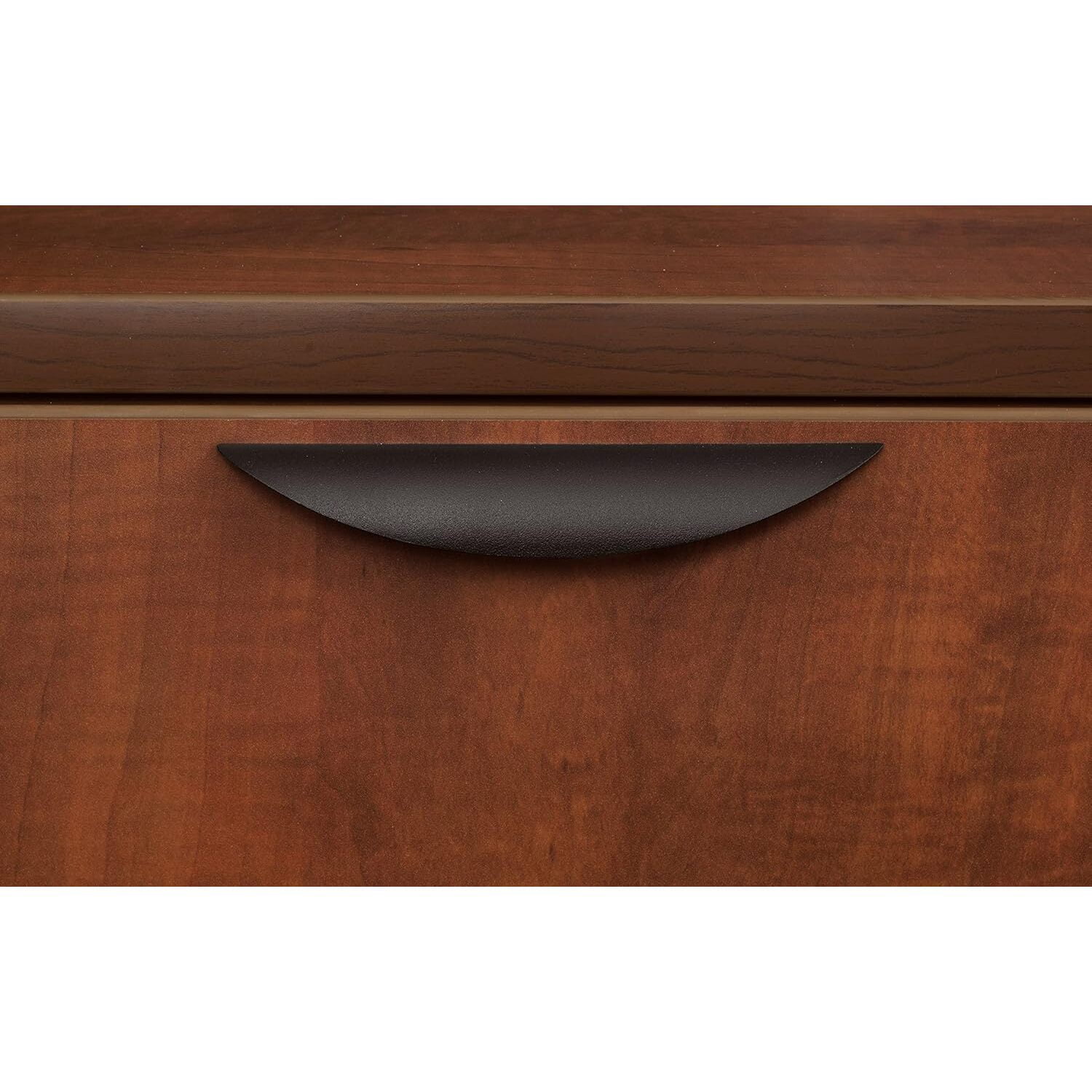 HomeStock Rococo Radiance Lateral File Cabinet in Cherry, Stylish and Durable Office Filing Storage Solution with Spacious Drawers for Documents and Files