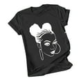 thumbnail image 2 of ALLLIST Holiday Womens Tops Crew Neck Black T-Shirts Graphic Short Sleeve Fashion Shirts Tops for Ladies, 2 of 3