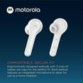 thumbnail image 4 of Motorola Motobud 085 White True Wireless Bluetooth Earbuds, 4 of 5