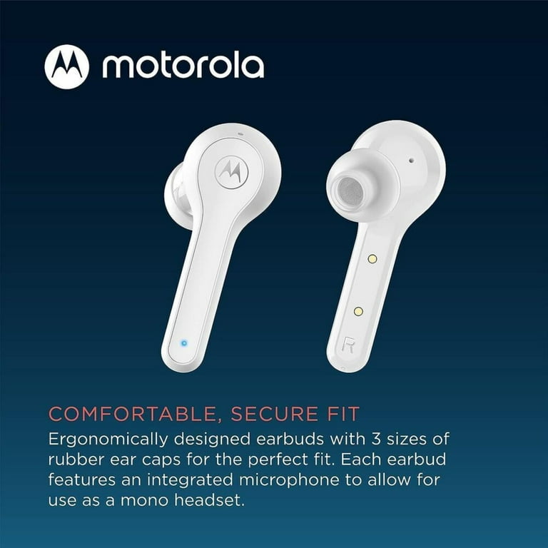 Motorola Motobud 085 White True Wireless Bluetooth Earbuds