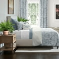 thumbnail image 3 of 6ix Tailors  Savannah Cornflower Blue 8 Piece Comforter Designer Set California King, 3 of 5