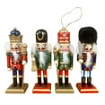 thumbnail image 3 of 4 PCS Wooden Nutcracker Ornament Christmas Nutcracker Figures for Christmas Decor, 3 of 8