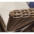 thumbnail image 3 of Home Square Wicker Patio Cushion Counterstool in Kubu Gray - Set of 2, 3 of 5