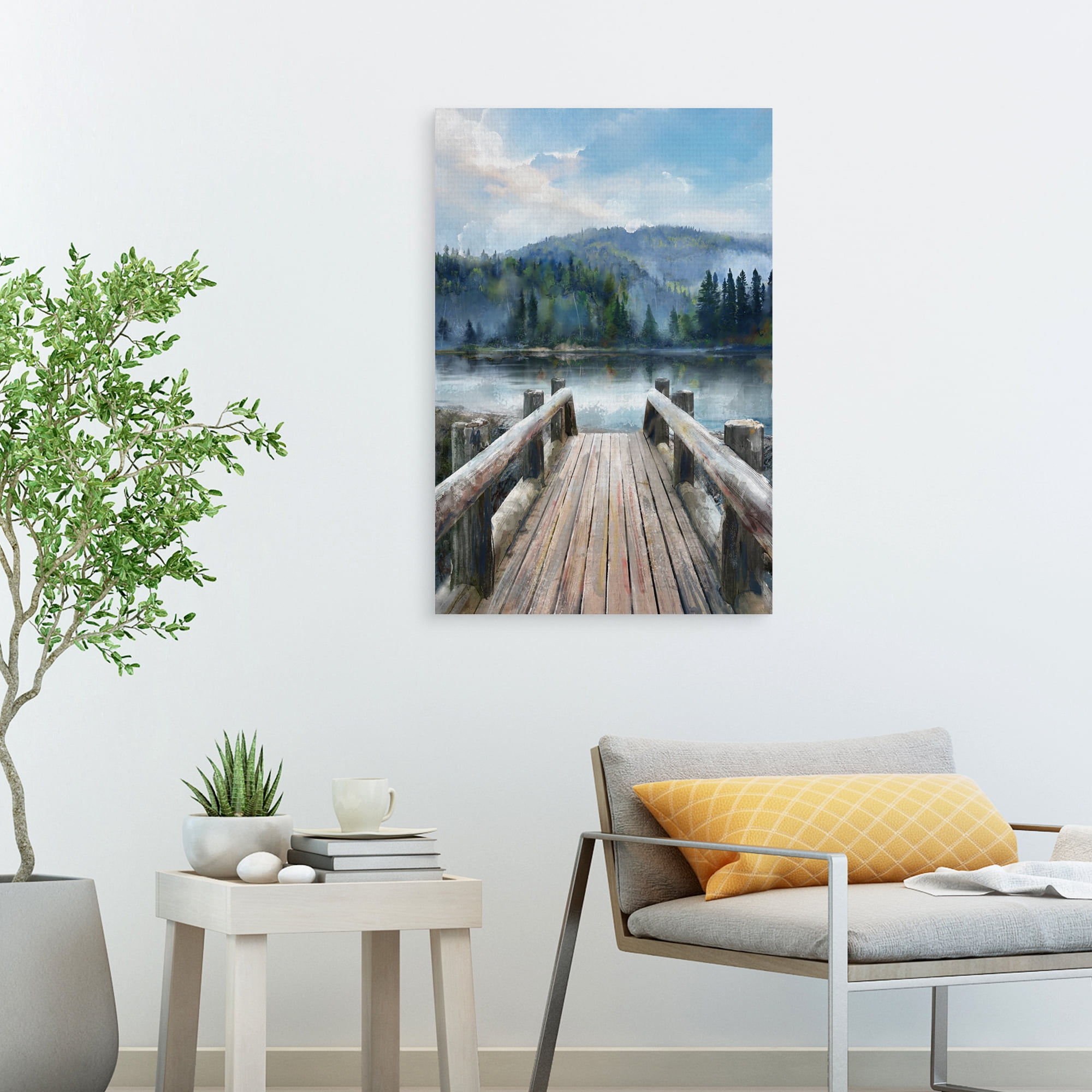 Mountain Lake by Studio Arts Canvas Art Print