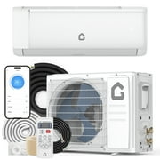 12,000 BTU WiFi Mini Split AC/Heat Pump, SEER2 18.5, 750 Sq.Ft Coverage, Ultra-Quiet 32DB, DIY Kit, Alexa & R32 Eco-Smart