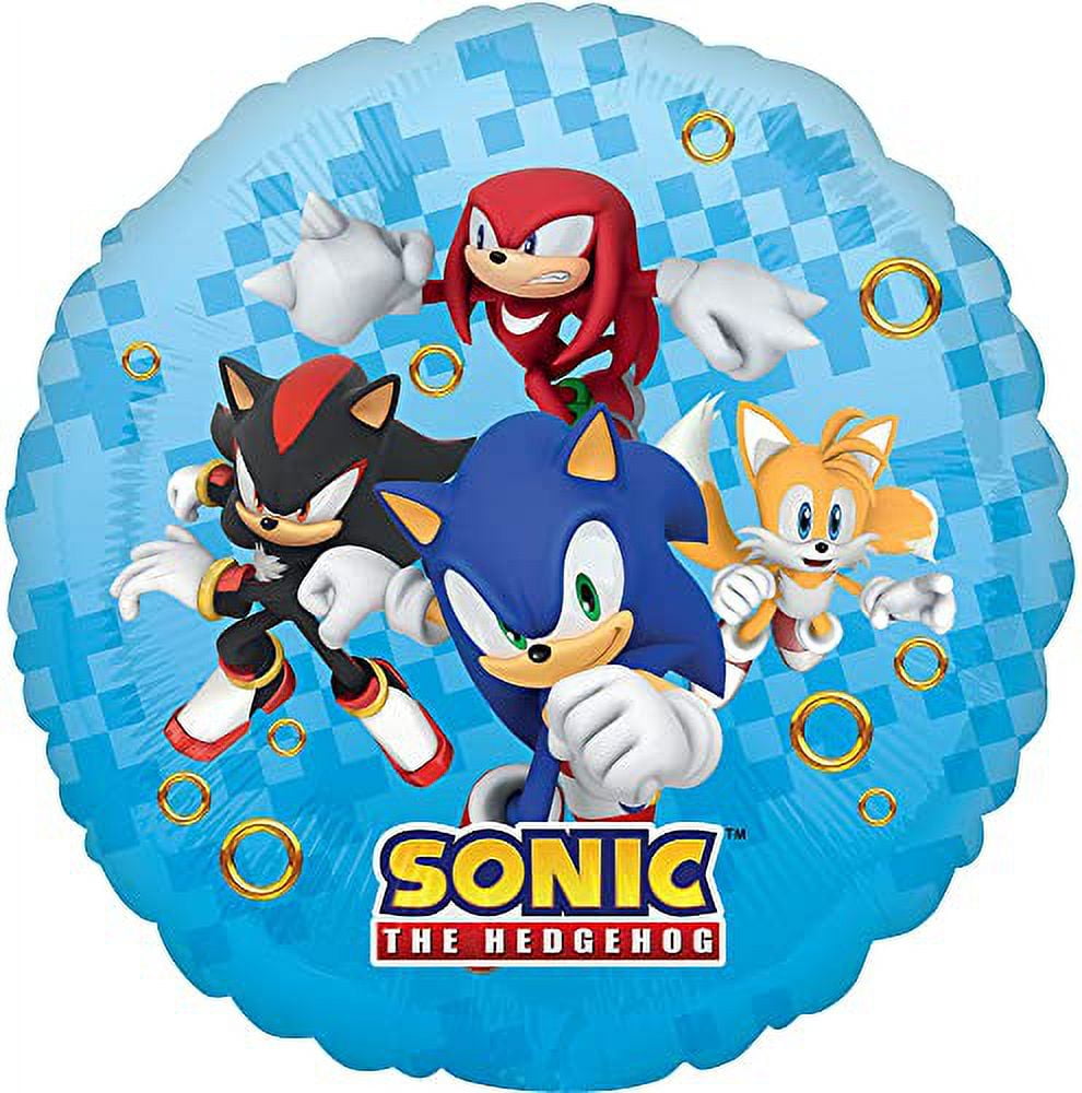 Anagram Sonic Video Gamers 8th Birthday Party Supplies Hedgehog Foil Balloon Bouquet Decorations