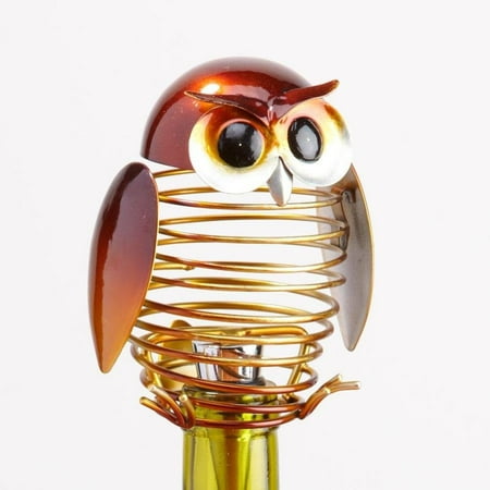 Holiday Wine Stoppers Sale Decobreeze Home Holiday Decoration Figurine Metal Wine Bottle Stopper - Owl, Hand-wrought Steel Construction. By Deco Breeze ()