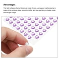 thumbnail image 4 of Unique Bargains 512 Pcs Heart Rhinestone 6mm Self Adhesive Gems Stickers Jewelry Stickers for Arts & Crafts, DIY Light Purple, 4 of 5