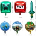 thumbnail image 7 of 8PCS Mine Pixel Video Game Characters Foil Balloons, 7 of 7