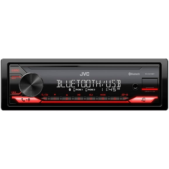 Estéreo de coche JVC KD-X270BT Bluetooth con puerto USB 50 W Single DIN