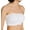 White, variant on Women's Rhonda Shear 9683 Bandeau Bra with Removable Pads (Black 1X)