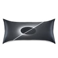 thumbnail image 3 of Haosy Satin Pillowcase for Hair and Skin Standard Cooling Silk Pillow Case with Envelope Closure Solar Eclipse 20"x26", 3 of 9