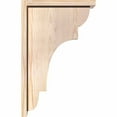 thumbnail image 3 of 7 1/2"W x 14"D x 22"H New Brighton Smooth Corbel w/Backplate, Douglas Fir, 3 of 9