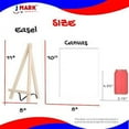 thumbnail image 4 of J MARK Kids Paint Set and Paint Easel – Acrylic Painting Kit, Safe Washable Paints, Wood Easel, 2 Pre-Stenciled Canvases 8 x 10 inches, Brushes, Palette, Color Mixing Chart Craft Supplies, 4 of 14