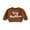 Brown, variant on BemeyourBBs Boy Fall Sweater Letter Embroidered Crewneck Long Sleeve Pullover