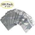 thumbnail image 3 of Czcpp-10 0 PACK Sacs Mylar à Fermeture Éclair 4 x 6 Pouces Sacs Mylar à Fermeture Éclair Sacs Argentés Transparents Sacs de Stockage Alimentaire Réutilisables Pochette en Aluminium pour Multi-Usage avec Fond à Soufflet (5.5mil Épaisseur), 3 of 4