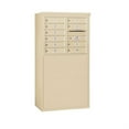 thumbnail image 2 of 6 Door High Free-Standing 4C Horizontal Mailbox with 10 Doors in Sandstone with Private Access, 2 of 4
