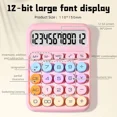 thumbnail image 5 of Dopamine Calculator 12 Digits Desktop Calculator Mechanical Keyboard Calculator Portable Mini Calculator for Home School Office Blue, 5 of 5