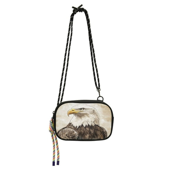 Stylish Crossbody Phone Bag Purse Handbags Adjustable Strap, Compact Design for Essentials Bald Eagle
